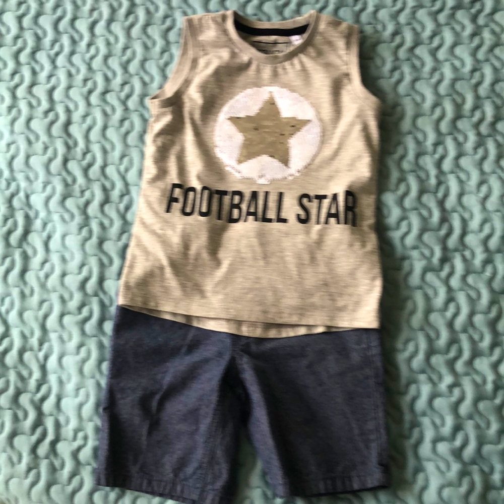 Boys and short and shirts